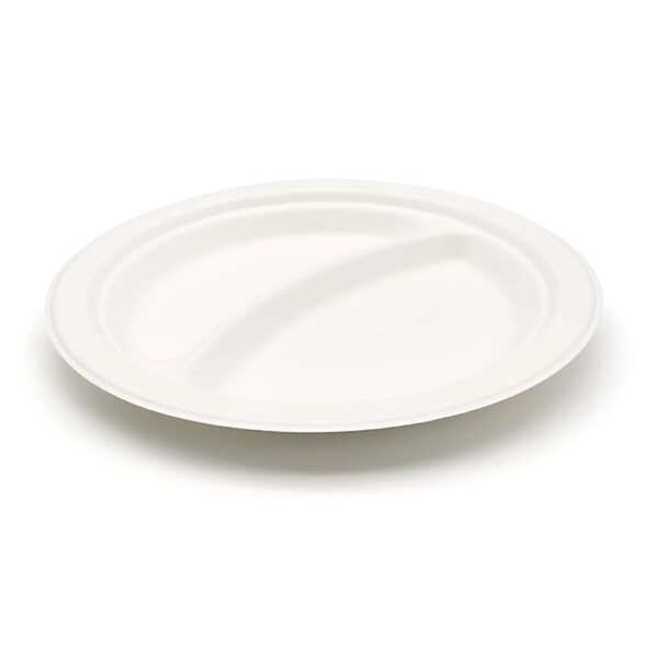 9" 2-Compartment Round Plate - 图片 7