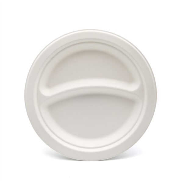 9" 2-Compartment Round Plate - 图片 5