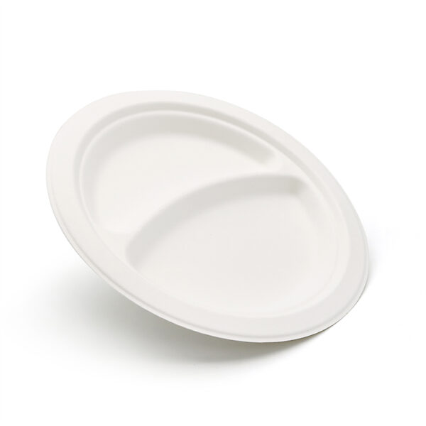 9" 2-Compartment Round Plate - 图片 3
