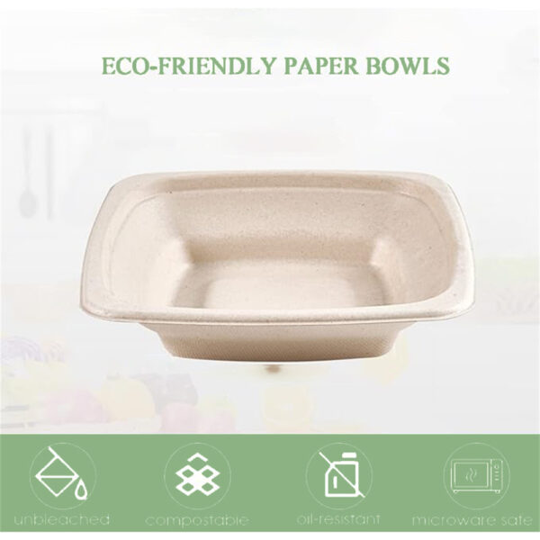 7x7" Square Bowl, 500ml - 图片 7