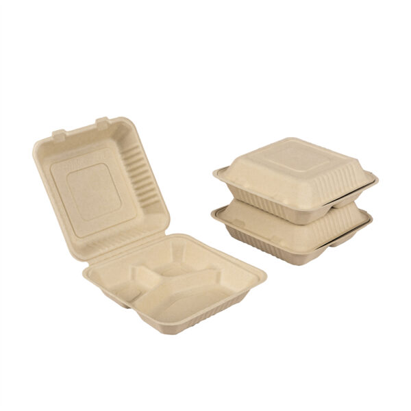 10" Clamshell with 3 Compartments - 图片 2