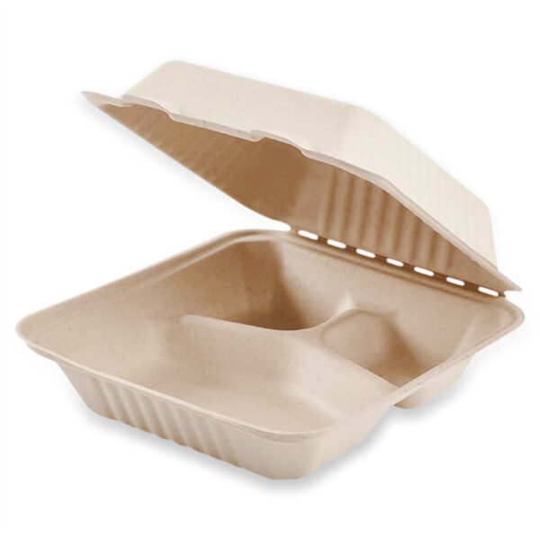 8" Clamshell with 3 Compartments - 画像 (2)