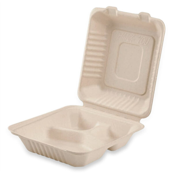 8" Clamshell with 3 Compartments - 画像 (6)