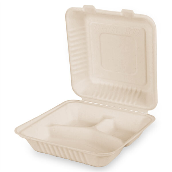 8" Clamshell with 3 Compartments - 画像 (5)