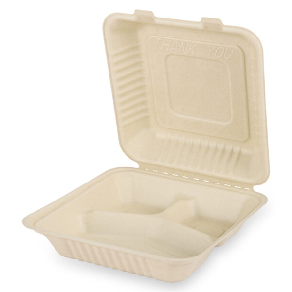 8" Clamshell with 3 Compartments - 画像 (4)