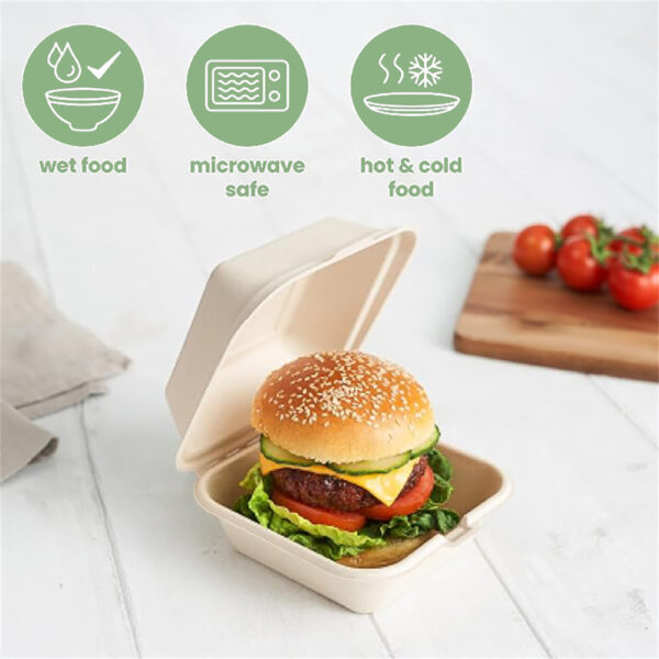 EU 6" Hamburger Clamshell - 图片 7