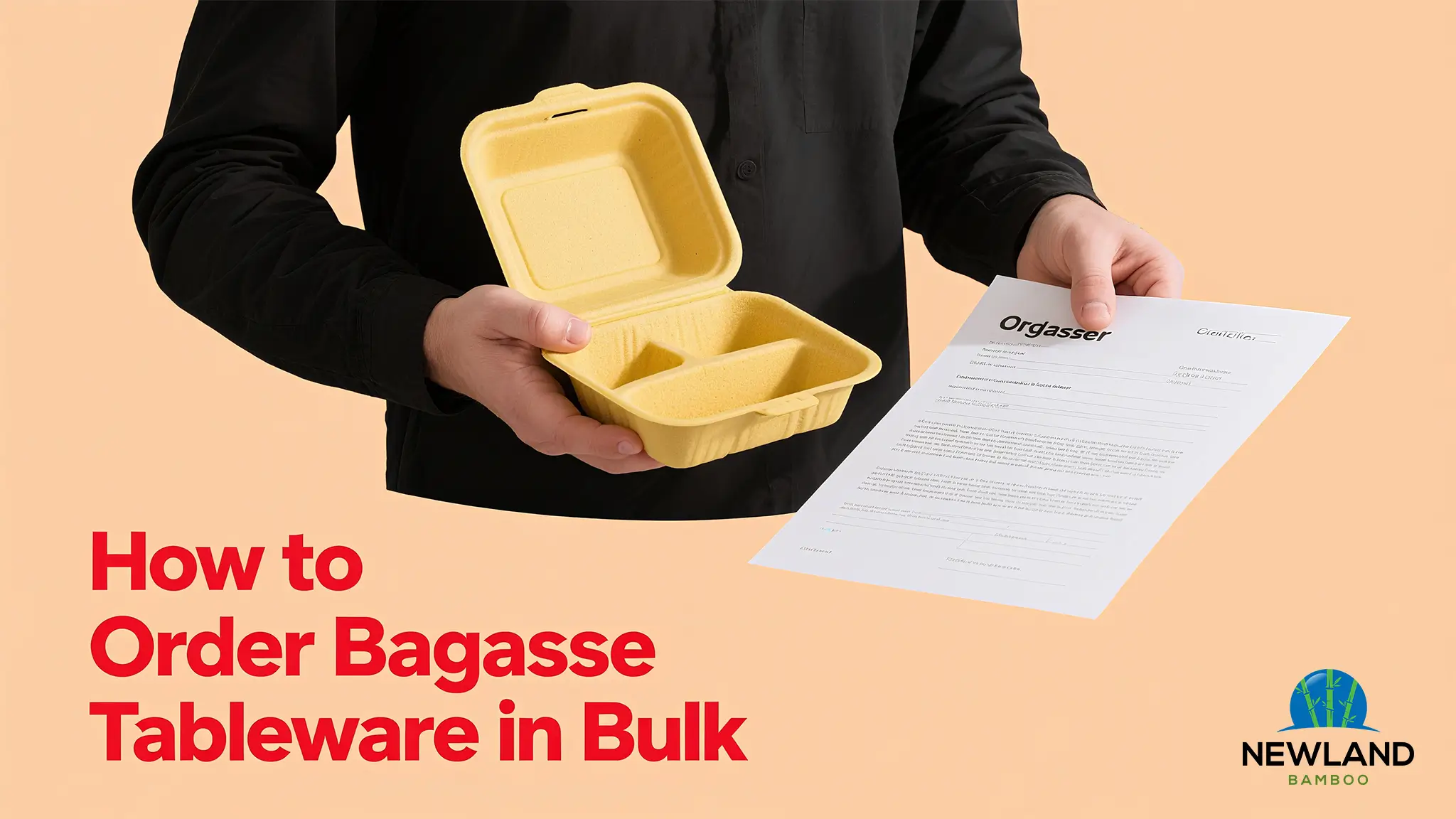 How to Order Bagasse Tableware in Bulk